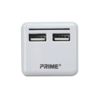 PowerZone ORUSB340 3.4A AC Compact 2-USB Charger - White