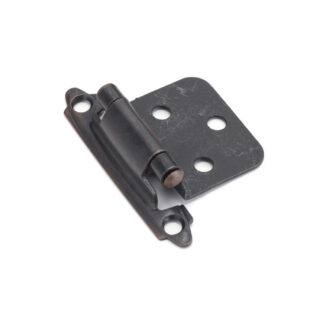 Richelieu BP134BORB 2.76" 134 Semi-Concealed Self-Closing Cabinet Hinge, 2 Pack - Brushed Oil-Rubbed Bronze