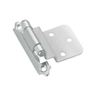Richelieu BP138195 2-3/4" 138 Traditional Semi-Concealed Self-Closing Cabinet Hinge, 2 Pack - Brushed Nickel
