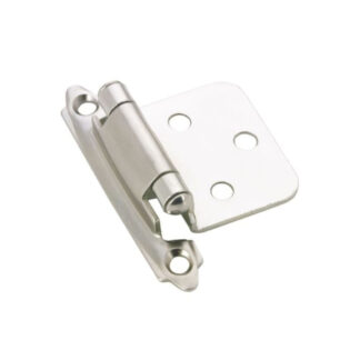 Richelieu BP13826 2-3/4" 138 Traditional Semi-Concealed Self-Closing Cabinet Hinge, 2 Pack - Chrome