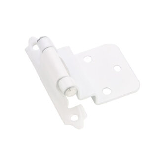 Richelieu BP13830 2-3/4" 138 Traditional Semi-Concealed Self-Closing Cabinet Hinge, 2 Pack - White