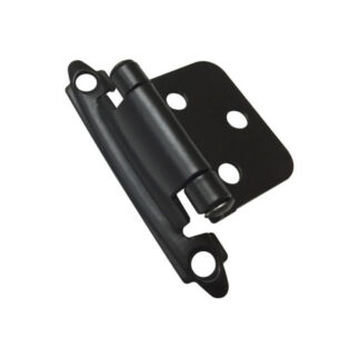 Richelieu BP13890 2-3/4" 138 Traditional Semi-Concealed Self-Closing Cabinet Hinge, 2 Pack - Black