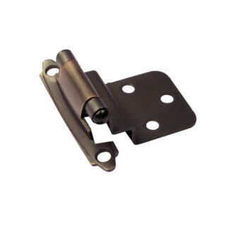 Richelieu BP138BORB 2-3/4" 138 Traditional Semi-Concealed Self-Closing Cabinet Hinge, 2 Pack - Brushed Oil-Rubbed Bronze