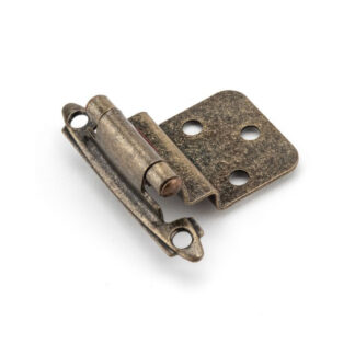Richelieu BP138MAE 2-3/4" 138 Traditional Semi-Concealed Self-Closing Cabinet Hinge, 2 Pack - Antique English