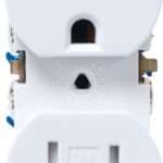 Eaton Wiring Devices TR270W-C Duplex Receptacle, 2 -Pole, 15 A, 125 V, Push-in, Side Wiring, NEMA: 5-15R, White