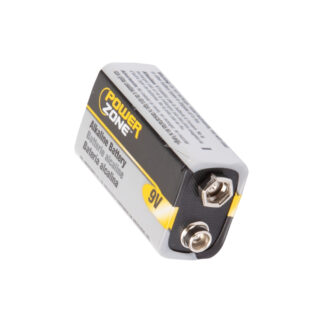PowerZone 6LR61-2P-DB Battery, 9 V Battery, Zinc, Manganese Dioxide, and Potassium Hydroxide