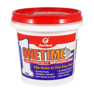 Red Devil 0542CA 1/2 Pint Onetime Lightweight Filler - White