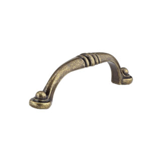 Richelieu BP2373896BB 4-9/32" 2373 Traditional Country Style Metal Pull - Burnished Brass