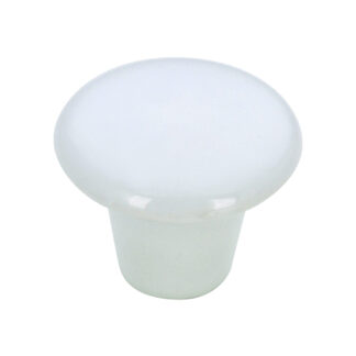 Richelieu BP338530 32mm 3385 Modern Ceramic Knob - White