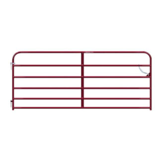 Behlen Country 40130081 8ft x 50" 20-Gauge 'The Heritage" Rounded Corner Utility Gate - Red