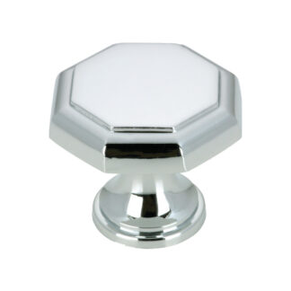 Richelieu BP44630140 30mm 4463 Traditional Village Metal Knob - Chrome