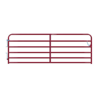Behlen Country 40120121 12ft x 50" 16-Gauge AgStar Heavy-Duty Steel Gate - Red