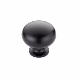 Richelieu BP4923900 32mm 4923 Traditional Classic Brass Knob - Matte Black