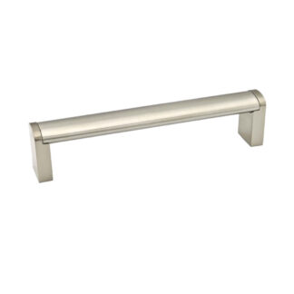 Richelieu BP525128195 128mm 525 Modern Steel Pull - Brushed Nickel