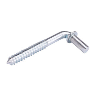 ProSource LR094 4" x 1/2" Steel Screw Hook - Zinc