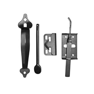 Nuvo Iron TL6BLK Powder-Coated Galvanized Steel Thumb Latch