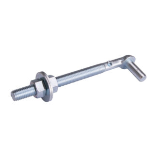 ProSource LR083 6" x 1/2" Plated Steel Bolt Hook - Zinc