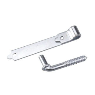 Onward 932XB 8" 100lb Screw Hook with Hinge Strap - Zinc