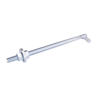 ProSource LR084 10" x 5/8" Plated Steel Bolt Hook - Zinc