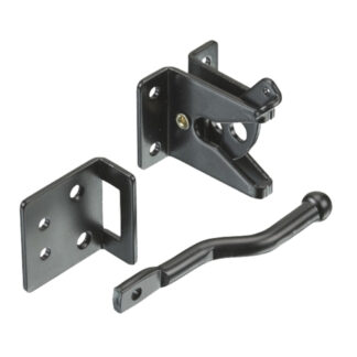Onward 3012FBR 3012 Series Steel Adjustable Gate Latch - Black