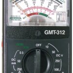 GB GMT-312 Multimeter, Analog Display, Functions: AC Voltage, Continuity, DC Current, DC Voltage, Resistance, Black