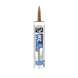 DAP 7079874849 300ml Dynaflex 230 Window, Door, Siding & Trim Premium Elastomeric Sealant - Cedar Tan