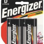 Energizer E95BP-2 Battery, 1.5 V Battery, D Battery, Alkaline, Manganese Dioxide, Zinc
