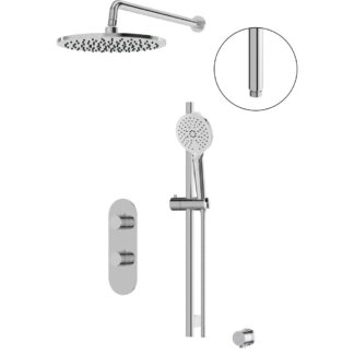 Aquabrass SHOWERBOX01PC 2-Way Thermostatic Shower System (Trim Kit) - Polished Chrome