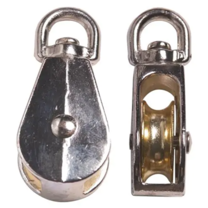 KingChain 151990 1-1/4" Single Sheave with Swivel Eye Rope Pulley