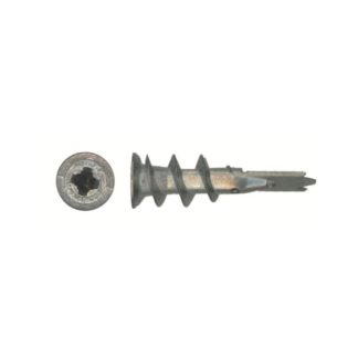 Zinc Self-Drilling E-Z Anchor with Phillips Screw, 100 Pack - #6