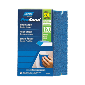 Norton 82067 4-1/2" x 3-1/2" 120 Grit Medium ProSand Sanding Sponge