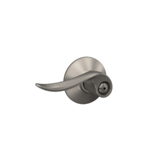 Schlage Standard Trim Privacy Sacramento Lever - Satin Nickel