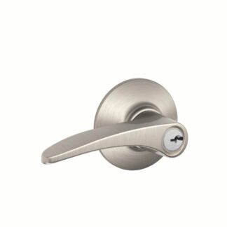 Schlage Standard Trim Keyed Entry Manhattan Lever - Satin Chrome