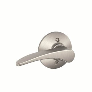 Schlage Standard Trim Left Handed Manhattan Lever - Satin Nickel