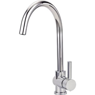 Delta 191LF Tommy Solid Handle Kitchen Faucet - Chrome