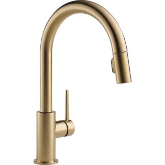 Delta 9959-CZ-DST TRINSIC Single Handle Pull-Down Bar / Prep Faucet, Champagne Bronze