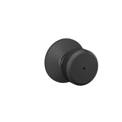 Schlage Bowery Round Privacy Knob - Matte Black