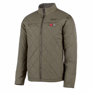 Milwaukee 203OG-20S Men's M12 12V Lithium-Ion Cordless AXIS Quilted Heated Jacket, Small - Olive Green