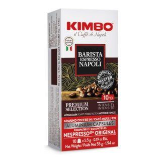 KIMBO 810089040169 Espresso Barista Napoli Aluminum Coffee Pods, 10 Pack