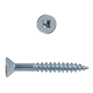 Hillman Zinc Flat Head Wood Screws #8, 50 Pack