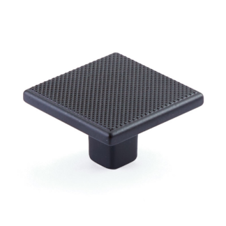 Schaub 20015-MB 1.375" Quadrato Square Cabinet Knob - Matte Black