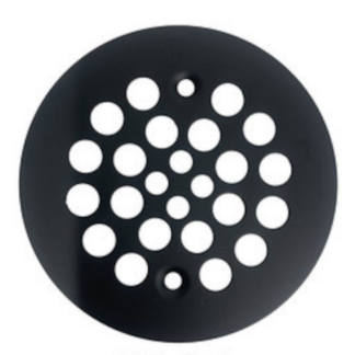 OS&B SD353-MBL 2" Side Discharge Low Profile Shower Drain, 2 Piece - Matte Black