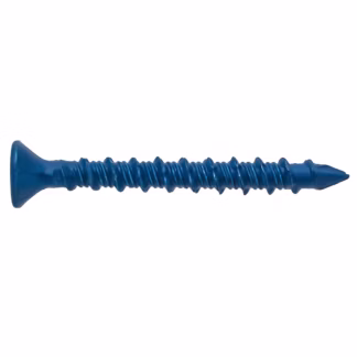 Buildex Tapcon 3/16" Flat Head Concrete Screws with Bit, 10 Pack - Blue