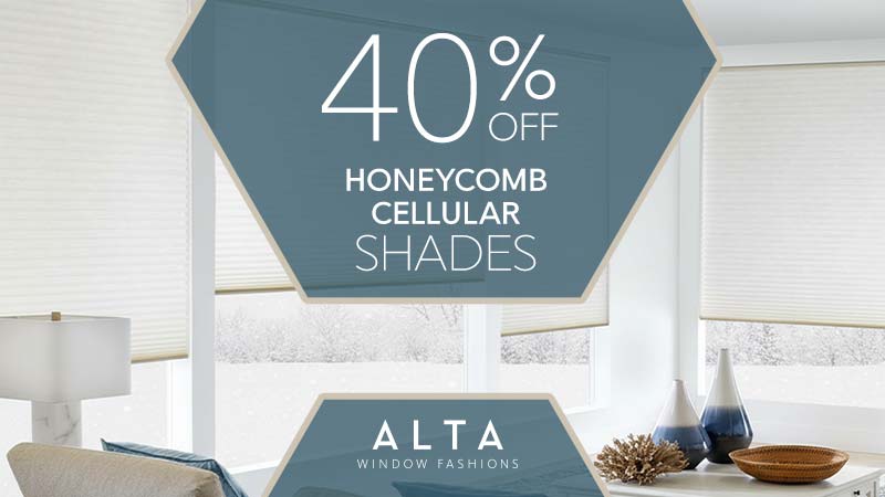 40% Off honeycomb Shades
