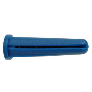 UCAN UBP1012 10-12 x 1" Plastic Plug, 100 Pack - Blue