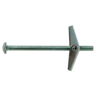 UCAN TOG385 3/8" x 5" Toggle Bolt Anchor, 25 Pack - Silver