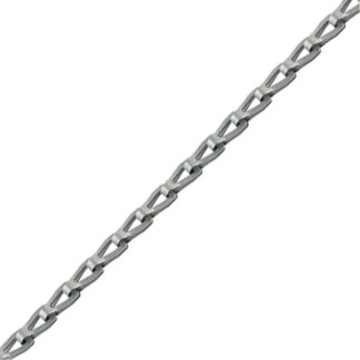 KingChain 525842 #8 Steel Sash Chain, Per Foot - Zinc