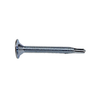 Evolution Fasteners WHS-1224212 #12-24 x 2.1/2" Wafer Head, #3 SquareSocket, Self-Drilling TEK #3, Pack of 1500 - Zinc Plated