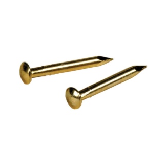 Hillman 16-Gauge Brass Plated Linoleum Nail, 1.5oz