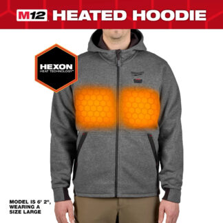 Milwaukee M200G-213X M12™ Heated Hoodie, 3XL - Grey